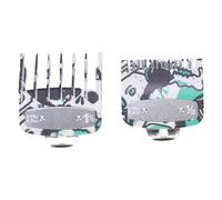 Brrnoo Clipper Guards Set, 3-Piece Lightweight ABS Material, Round Teeth Design, Easy Install & Remove, Measurement Markings, Blow-Drying Compatible