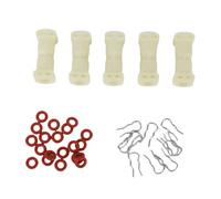 Brrnoo Coffee Machine Silicone Rings and Clamp Kit Coffee Machine Connector Seal Fork Kit with -Proof Design and Radial Disassembly for Easy Maintenance and Space Saving