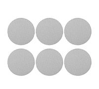 Brrnoo Coffee Puck Screen 6pcs 100μm Precision 1.7mm Thick Stainless Steel Coffee Mesh Filter for Professional and Home Machines with Even Water and Reduced Channel (53.5mm)