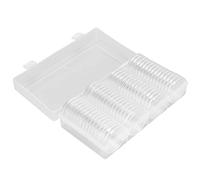 Brrnoo Coin Holder, Coin Storage with Clear Storage Box 60 Pieces 41mm Capsules Collection Container Box Case for Collector