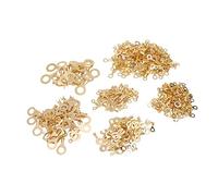 Brrnoo Connectors Electrical, Electric Cable Lugs 540PCS Brass Wire Lugs Assortment Set Terminal Kit with Storage Box M3 M4 M5 M6 M8 M10