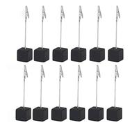 Brrnoo Cube Base Memo Clamp/Holder Holder, Memo Display Clamp Stable Cube Base Note Holder Photo Clamp/Holder Stand Photo for Home Weddings Offices Parties
