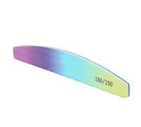 BRRNOO Curved Nail File, Nail Files for Women and Buffers Manicure Pedicure Buffering Washable Double Sided Art Care Buffing Buffer Sanding (150/150)