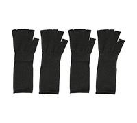 BRRNOO Cut Resistant Arm Sleeves Protective Scratch Proof Arm Guards 5 Level Safety Sleeves with Finger Holes for Work Gardening Kitchen Polyethylene 2 Pairs 4Pcs (S(25cm/9.8in Length, US Valve))