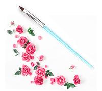 Brrnoo Diamond Rod Nail Art Painting Brush, Single Blue Professional Acrylic & Gel Brush for Nail Art,3D Carving, Line Drawing & Detailing,Lightweight Ergonomic Handle,Precision (Diamond Rod Paint