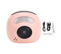 Brrnoo Digital Camera 48MP 1080P HD Video Camera for Students, Compact Vlogging for Beginners, Spot and with Fill Light, Filters, Easy to Use Toy for Boys and Girls (Pink)