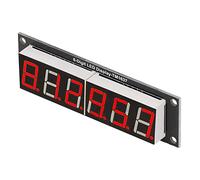 Brrnoo Digital Display Board, Led 6 Digit 7 Segment 0.56in TM1637 Drive Chip Digital Tube Display Module Led Red Accessory
