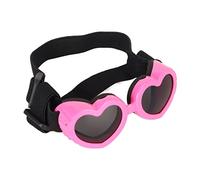 Brrnoo Dog Goggles, HD Lens Heart Shape Pet Sunglasses Dog Glasses Sunglasses with Adjustable Strap for Pet Dogs Motorcycle Driving Bike Riding Hiking Swimming