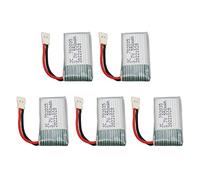 Brrnoo Drone Battery, Rechargeable 5Pcs 3.7V 550mAh UAV Remote Battery for X4 H107 H107L H107D