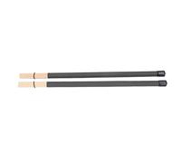 Brrnoo Drum Brushes, 2Pcs Bamboo Material Suits for Drum Kit, Jazz and So on (Black)