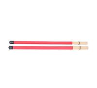 Brrnoo Drum Brushes, 2Pcs Bamboo Material Suits for Drum Kit, Jazz and So on (Red)