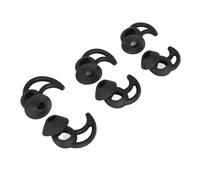 Brrnoo Earbuds Replacement Tips, Sport Ear Tips Silicone Earbud Replacement 3 Sets Noise Reduction Soft Earhook for Sport Earphones (Black)