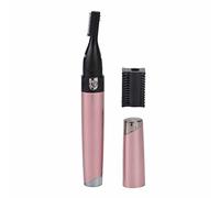 Brrnoo Electric Eyebrow Trimmer Pen Shape 360° Hair Removal for Women with Eyebrow Comb for Home Travel Use Shaving Facial Hair Remover (Pink)