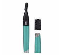 Brrnoo Electric Eyebrow Trimmer Pen Shape 360° Hair Removal for Women with Eyebrow Comb for Home Travel Use Shaving Facial Hair Remover (Green)