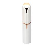 BRRNOO Electric Hair Removal Trimmer Painless Washable Silent with 2 Replacement Heads for Facial Body Bikini Underarm Cheeks Chin Upper Lip Arms Legs (White)
