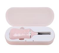 Brrnoo Electric Heated Eyelash Curler 3 Interchangeable Brush Heads Memory Function USB Rechargeable for Long Lasting Curls Daily Wear (Pink)