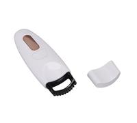 BRRNOO Electric Heated Eyelash Curler USB Rechargeable Lash Curling Wand Anti Scald Comb Adjustable Temperature at Home Travel White