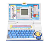 Brrnoo English Learning Laptop for Kids Educational Alphabet Toy with Sounds Spelling Games for Toddlers Ages 3-6 Travel Friendly Lightweight Design