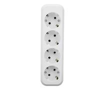Brrnoo European Socket Panel EU Power Strip with 3 Outlets 2500W 16A for Home Office Travel Plug Adapter (8 Holes)