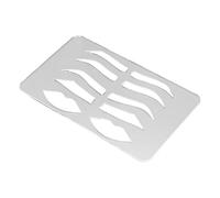 BRRNOO Eyebrow Lip Stencil Reusable Professional Microblading Template Kit with 4 Eyebrow Shapes and 1 Lip Shape for Beginners and Professionals Plastic Material 185x110mm