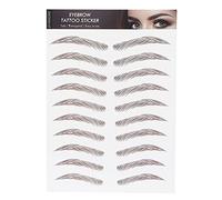 Eyebrow Tattoo Sticker, Waterproof 4D Hair-Like Eyebrow Transfers Stickers, Grooming Shaping False Eyebrows Long-Lasting Makeup Stickers (BROWN-07)