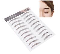 BRRNOO Eyebrow Tattoo Sticker,Eyebrow Transfers Stickers Waterproof 4D Hair Like Grooming Shaping Sticker False Eyebrows Long Lasting Makeup for Women(BROWN-03)