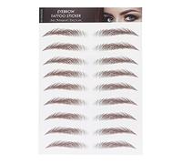 Brrnoo Eyebrow Tattoo Sticker, Waterproof 4D Hair-Like False Eyebrows for Women, Long Lasting Eyebrow Transfers Stickers, Easy to Apply Grooming Shaping Makeup, Pack of 1 (BROWN-05)