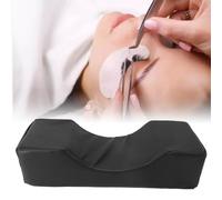 Brrnoo Eyelash Extension Pillow, U-Shape Memory Foam PU Leather Ergonomic Eyelash Pillow with Side Pocket for Beauty Salon Grafting