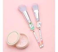 BRRNOO Fantasy Makeup Brushes, 7pcs Metal Handle Brushes with Storage Bag, for Eyeshadow Blusher Highlight Concealer, Gift. Innovative Handle Design, Cute Farytale Design, Nylon & Soft (Colorful)