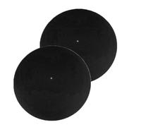 BRRNOO Felt Record Player Mats 3mm Anti Slip Shock Absorbing for Turntables | Noise Reduction, One-piece Dense Felt, Static Electricity Protection, Replaceable Pad, 11.61 Inch Diameter