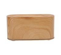 Brrnoo Flame Essential Oil Diffuser 220ml Ultrasonic Aromatherapy Diffuser Humidifier with 7 Color Changing Flame Light and Auto Shut Off for Home Office Bedroom (Light Wood Grain)