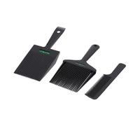 BRRNOO Flat Top Comb with Level Angle Comb 9 Inch Clipper for Men Haircut Barbering Tools with Built in Bubble Level Ergonomic Handle Non Slip Grooves for Professional Blending Fades (3pcs Set)