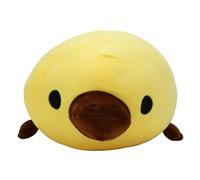 Brrnoo Fluffy Duckbill Plush Toy Lifelike Ultra Soft Stuffed Animal for Kids Cuddly Duck Pillow with Down Cotton Filling for Gifts Decor (Yellow)
