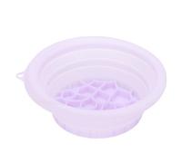 Brrnoo Foldable Silicone Facial Ice Pack Basin, 10.63x8.66x2.76in Ice Face Basin with Adjustable Herbs for Skincare Travel Spa (Purple)