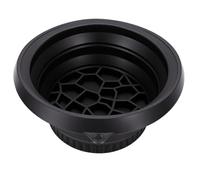 Brrnoo Foldable Silicone Facial Ice Pack Basin, 10.63x8.66x2.76in Ice Face Basin with Adjustable Herbs for Skincare Travel Spa (Black)