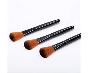 Brrnoo Foundation Powder Brush, Soft Fabric Hair, Wood Handle, Super Capacity, Amazing, Suitable for Makeup Beginners and Professionals, With the Wood Handle, the Brush Is More