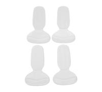 Brrnoo Gel Heel Grippers Non Slip Wear Proof Soft Heel Cushion Inserts for Shoes Too Big with Strong Adhesive for Blister Prevention (Transparent Wave Style)