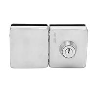 Brrnoo Glass Door Lock, Sliding Door Latch Stainless Steel Frameless 10-12MM Barn Latch for Swing, Cabinet, Bathroom, Garden, Window