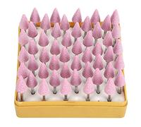 Brrnoo Grinding Stone, Grinding Wheels for Drills Tool Accessories 50 Pcs Bits Ceramic Triangular Cone Aluminum Oxide Wheel Head Drill Bit Grinder for