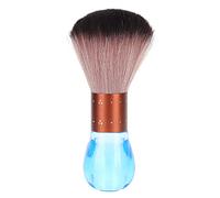 Brrnoo Hair Sweeping Brush Soft Fiber Brush for Neck Face Hair Remover, with Ergonomic Handle for Home Salon Use (Blue)