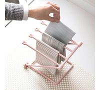 Brrnoo Hand Towel Stand, Folding Towel Drying Rack Stand for Countertop, Vertical Dishcloth Storage Holder, 4 Arms Folding Vertical Hand Towel Stand, Dish Rag Storage Holder for Kitchen