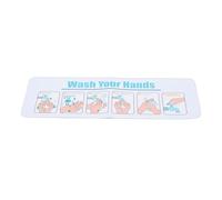 Brrnoo Hand Washing Chart Sign Poster with Step By Step Guide Visual Instructions for Kids School Restaurant Bathroom Sink