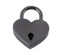 BRRNOO Heart Shaped Lock, Tiny Locks with Keys Heart and Key Keyed Padlock Outdoor Padlocks 1.54 * 1.18 * 0.3inch Zinc Alloy Small Shape for Drawer Locker Luggage Bag Diary