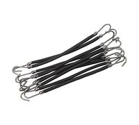 Brrnoo High Elasticity Hair Band Hook, 10pcs Ponytail Holder Hooks with High Resilience for Thick, Curly or Long Hair, Flexible Styling Tool for Office, Dating, Shopping (Black)