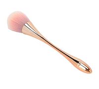Brrnoo Hourglass Dust Brush, Rose Gold, Nail Dust Cleaning Brush, Soft Nylon Fibers, No Shedding, Strong Powder Pickup, Multipurpose As Blush Powder, Ergonomic, 1 Pack