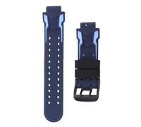 Brrnoo Kids Silicone Smartwatch Band Soft Comfortable Skin Friendly Sweatproof with Stainless Steel Buckle for All 15mm 0.59in Connector Width Smartwatches (Deep Blue)