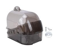 Brrnoo Large Bird Bath for Cage 13x15x15cm Clear Birds Bathtub Shower Box Spacious Hanging Bathtub with Easy Cleaning Plasti for Parakeets Cockatiels Lovebirds Finches