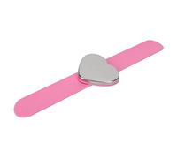 Brrnoo Magnetic Slap Wrist Strap, Silicone Makeup Palette Bracelet Heart Shape Ring, Lightweight Flexible Beauty Tool with Strip Design for Mixing Colors on Your Wrist, Easy to Access