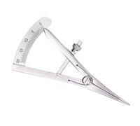 Brrnoo Metal Compass, Rotating Ruler Tool, Cursor Measuring Device, Stainless Steel for Marking Edges of Clothes and Shoes, Suitable for Leather Trimming Projects (Screw Locking Marking Gauge)
