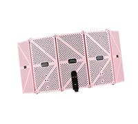 Brrnoo Microphone Isolation Shield, Soundproof Vocal Booth for Studio and Home Studio, Acoustic Treatment for Professional Use, Pink